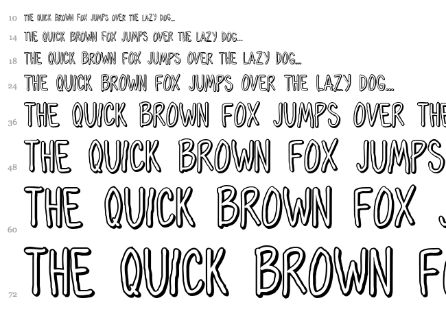 Oh Maria font waterfall